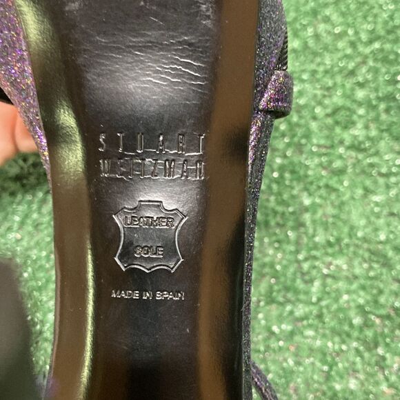 Stuart Weitzman Black and Purple Heels women’s size 6 (OKPM-07-067) - Picture 13 of 13